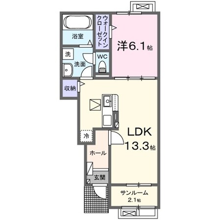 【仮称】大泉町坂田アパート　Ｃの物件間取画像